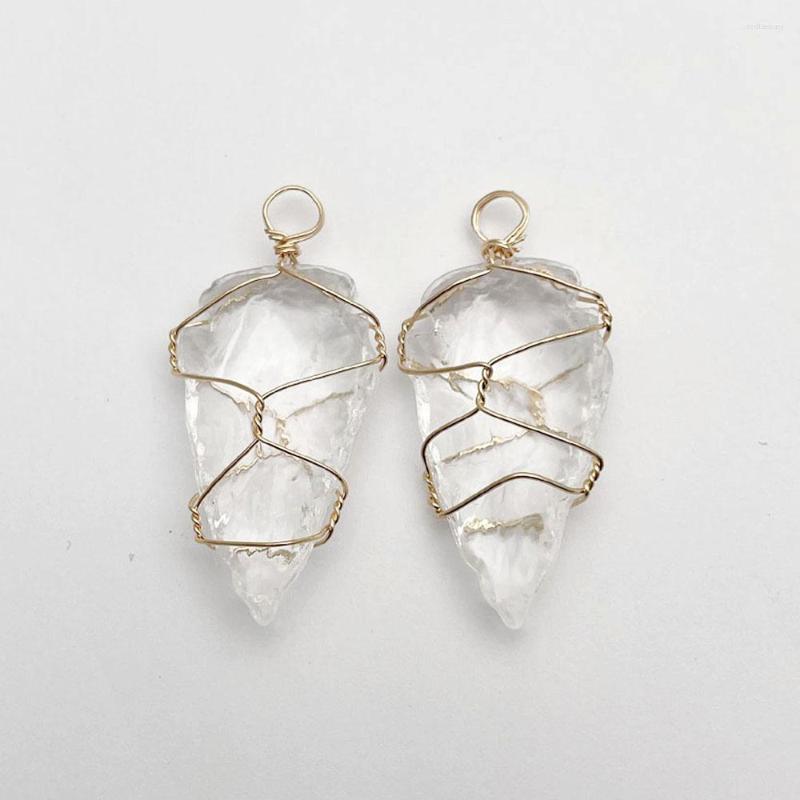Pendant Necklaces Fashion White Crystal Stones Arrowhead Healing Point Natural Stone Pillar Pendants For Charm Necklace Accessories 6pcs
Pendant Necklaces Fashion White Crystal Stones Arrowhead Healing Point Natural Stone Pillar Pendants For Charm Necklace Accessories 6pcs