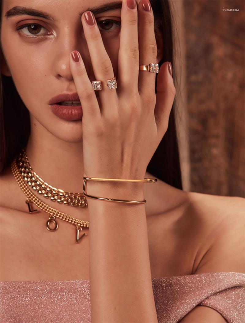Bangle FFLACELL 2023 Korean Simple Metal Geometric Round Square Open Adjustable Minimalist For Women Jewelry Gift Raym22
Bangle FFLACELL 2023 Korean Simple Metal Geometric Round Square Open Adjustable Minimalist For Women Jewelry Gift Raym22