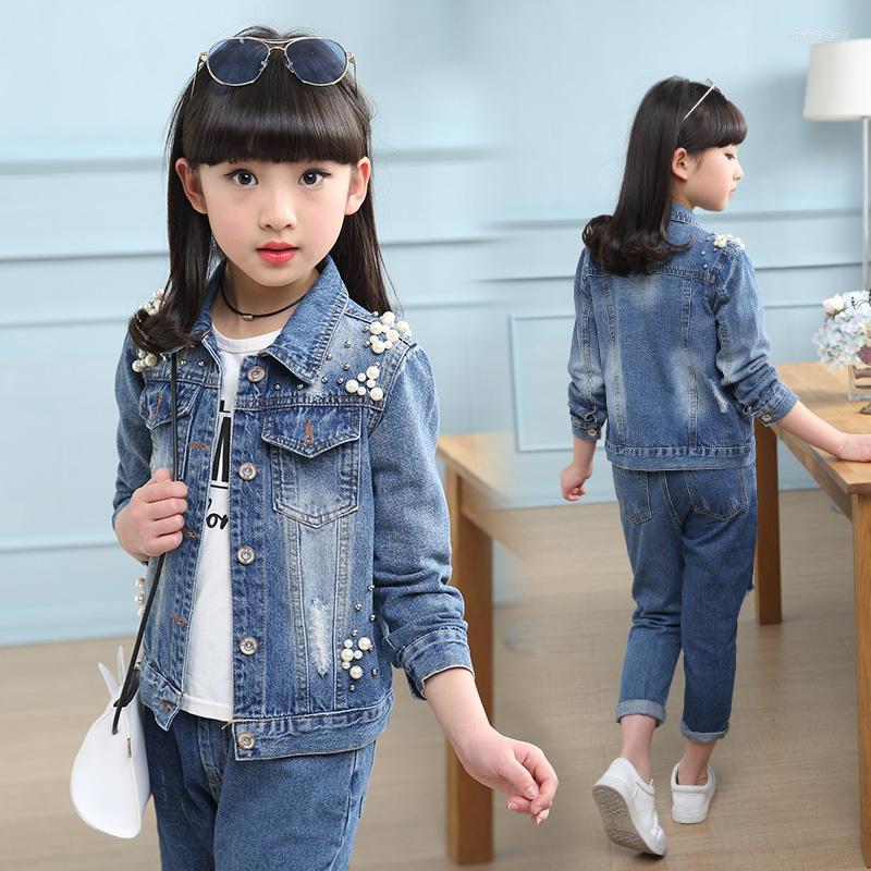 Jackets Special Offer Girls Fashion Denim Jacket With Pearls Spring Children Beading Spliced Clothes Outerwear Kids Cute Casual Coat B53, Blue
Jackets Special Offer Girls Fashion Denim Jacket With Pearls Spring Children Beading Spliced Clothes Outerwear Kids Cute Casual Coat B53, Blue