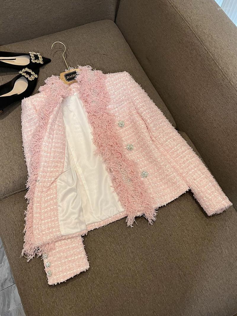Women' Jackets Autumn/Winter 2023 Latest Designer Fashion Women' Diamond Button Pearl Pendant Tassel Coat, Pink
Women' Jackets Autumn/Winter 2023 Latest Designer Fashion Women' Diamond Button Pearl Pendant Tassel Coat, Pink