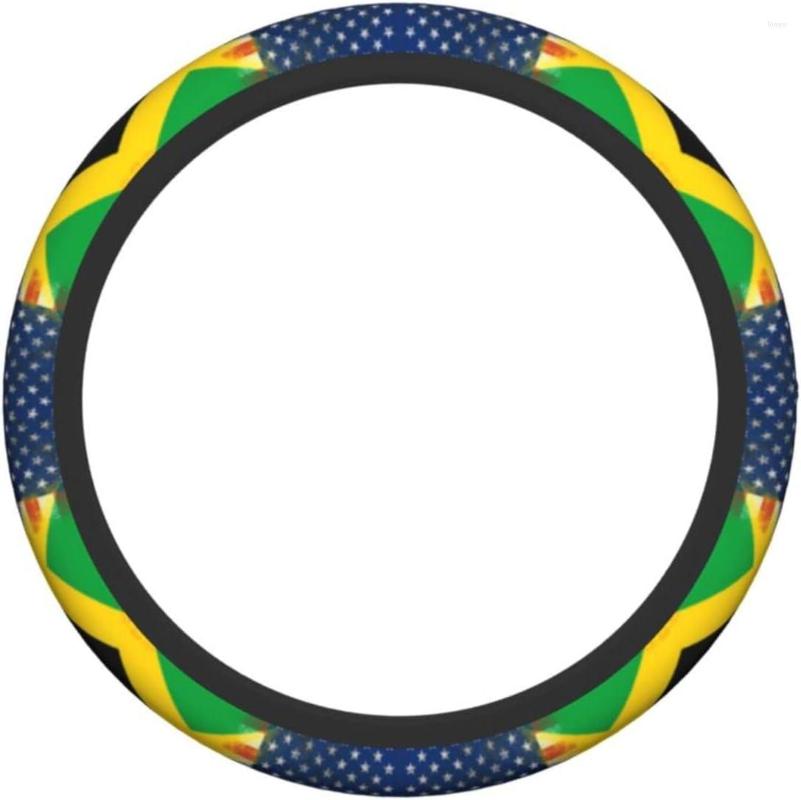 Steering Wheel Covers American Flag And Jamaican Elastic Cover Car Universal Non-Slip Feel Good
Steering Wheel Covers American Flag And Jamaican Elastic Cover Car Universal Non-Slip Feel Good