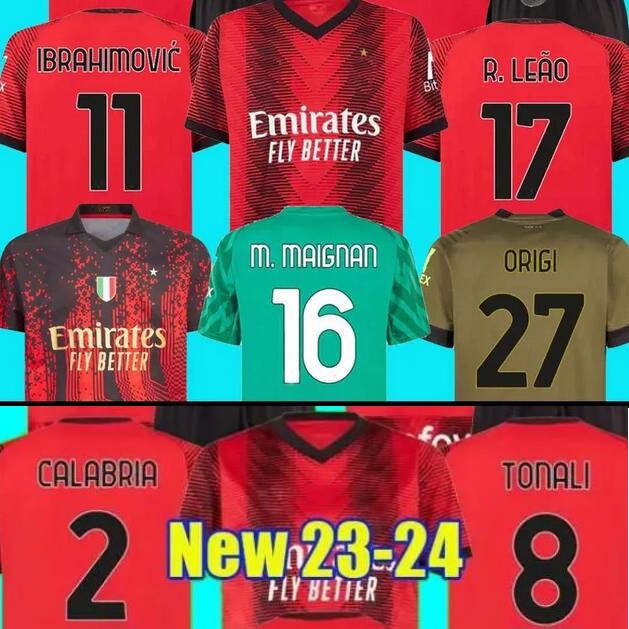 Personality 23-24 Customized 11 Ibrahimovic Thai Quality Soccer Jerseys 8 TONALI 19 THEO 23 Tomori 90 DE KETELAERE 27 Origi Custom football wear, 22-23 home +serie a patch
Personality 23-24 Customized 11 Ibrahimovic Thai Quality Soccer Jerseys 8 TONALI 19 THEO 23 Tomori 90 DE KETELAERE 27 Origi Custom football wear, 22-23 home +serie a patch