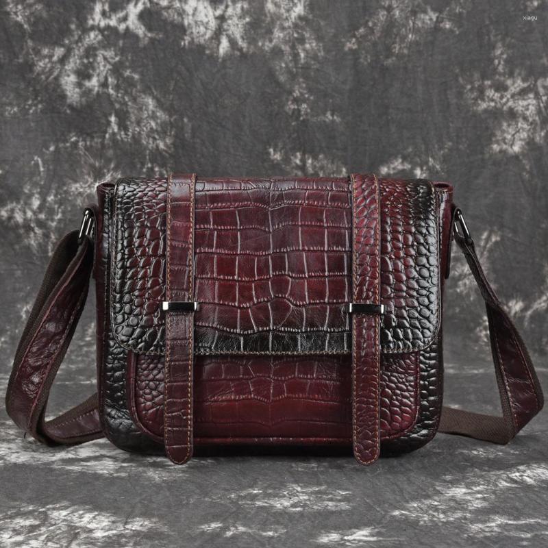 Evening Bags Women Real Cowhide Messenger Shoulder Crocodile Pattern Retro Trend Leisure High Quality Genuine Leather Cross Body Bag, Red
Evening Bags Women Real Cowhide Messenger Shoulder Crocodile Pattern Retro Trend Leisure High Quality Genuine Leather Cross Body Bag, Red