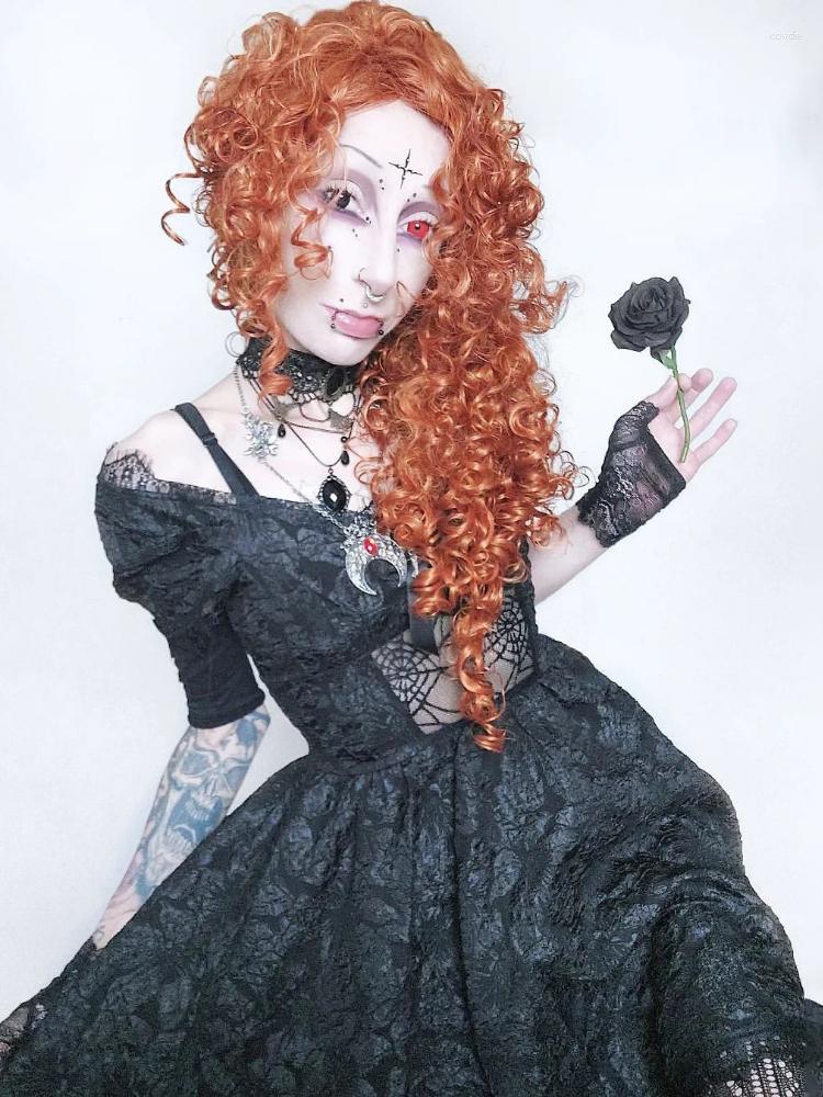 Party Dresses Lace Patchwork Mesh See Through Sexy A-line Dress Goth Dark Grunge Jacquard Hem Partywear Lolita Women Gothic Clothes 2023, Black
Party Dresses Lace Patchwork Mesh See Through Sexy A-line Dress Goth Dark Grunge Jacquard Hem Partywear Lolita Women Gothic Clothes 2023, Black