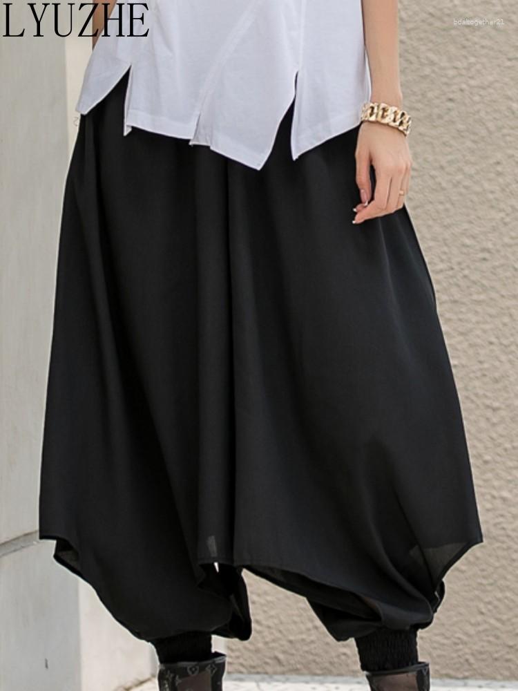 Women's Pants LYUZHE Black Large Size Harem Women 2023 Summer Thin High Waist Wide Leg Trousers Casual Lantern ZXF333A
Women's Pants LYUZHE Black Large Size Harem Women 2023 Summer Thin High Waist Wide Leg Trousers Casual Lantern ZXF333A