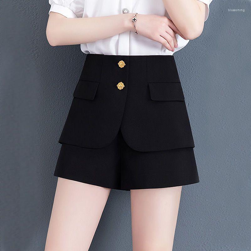 Women's Shorts Korean Fashion Women Suits Summer Irregular Slim High Waist Office Lady All-match Solid Casual Streetwear A-line Pants, Black
Women's Shorts Korean Fashion Women Suits Summer Irregular Slim High Waist Office Lady All-match Solid Casual Streetwear A-line Pants, Black