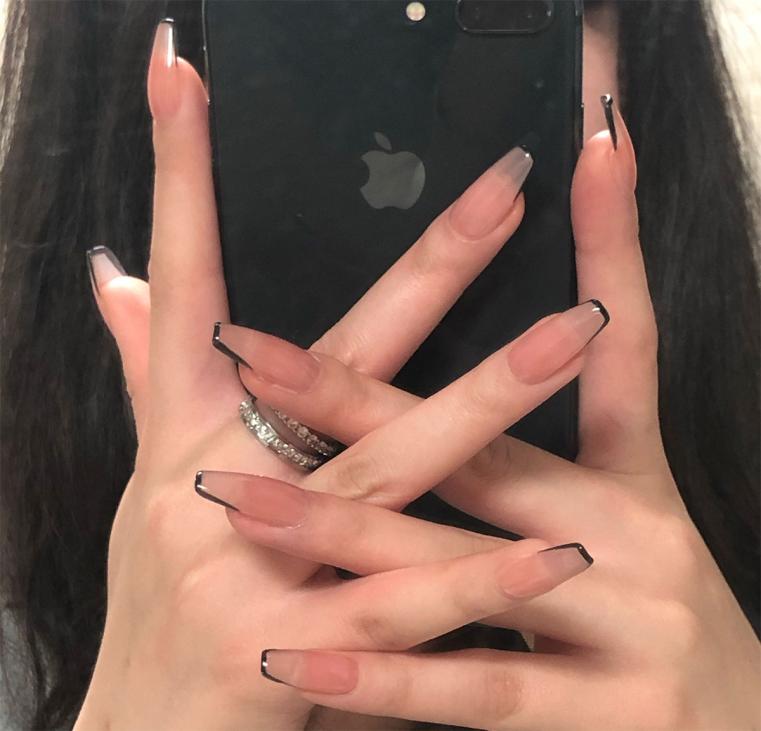 Nude Black French Nails 24 PCS Press on Medium Length Coffin Fake Fingernails Acrylic Nail Ballerina Manicure4795643
Nude Black French Nails 24 PCS Press on Medium Length Coffin Fake Fingernails Acrylic Nail Ballerina Manicure4795643