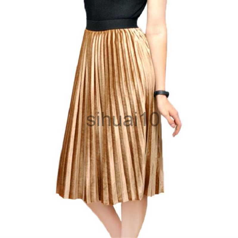 Skirts Autumn Winter Long Skirt Women Streetwear High Waisted Skinny Velvet Skirt Female Ladies Pleated Skirts Elegant Maxi Women Skirt J230621, Brown
Skirts Autumn Winter Long Skirt Women Streetwear High Waisted Skinny Velvet Skirt Female Ladies Pleated Skirts Elegant Maxi Women Skirt J230621, Brown