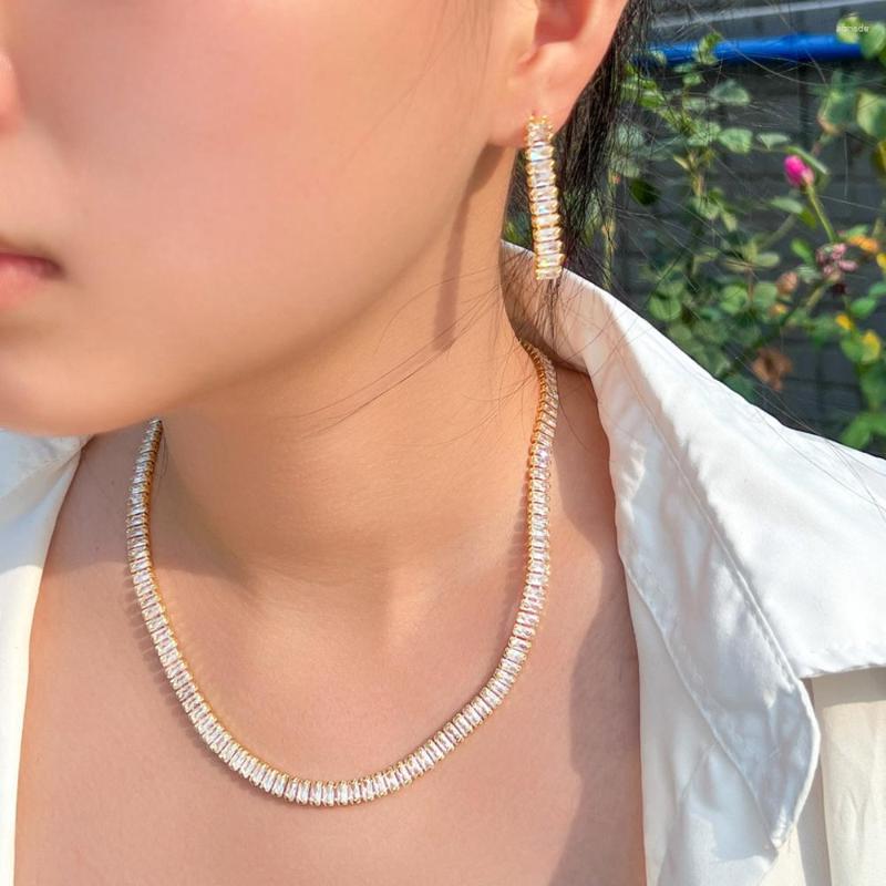 Necklace Earrings Set BeaQueen Brazilian Gold Color Round Tennis For Women Party Gift Genuine Cubic Zirconia Earring Bridal Jewelry JS383, Picture shown
Necklace Earrings Set BeaQueen Brazilian Gold Color Round Tennis For Women Party Gift Genuine Cubic Zirconia Earring Bridal Jewelry JS383, Picture shown