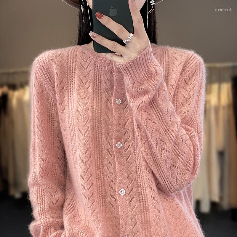 Women' Knits Spring And Summer Pure Wool Women' Hollow O-neck Fashion Knitted Loose Cardigan Breathable Jacket, Army green
Women' Knits Spring And Summer Pure Wool Women' Hollow O-neck Fashion Knitted Loose Cardigan Breathable Jacket, Army green