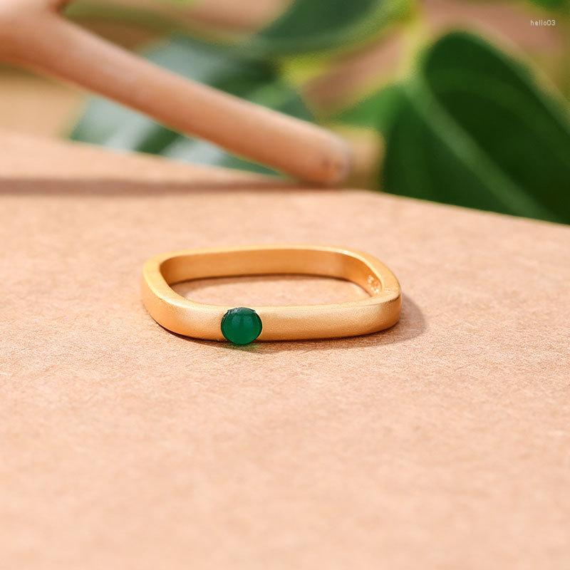 Cluster Rings Simple And Unique Design Ancient Gold Craft Square Green For Women Inlaid With Natural An Jade Fashion Jewelry Gift
Cluster Rings Simple And Unique Design Ancient Gold Craft Square Green For Women Inlaid With Natural An Jade Fashion Jewelry Gift