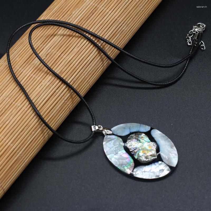 Chains Natural Shell Necklace With Egg-Shaped Pendant Leather Cord 2MM Charms For Elegant Women Love Romantic Gift
Chains Natural Shell Necklace With Egg-Shaped Pendant Leather Cord 2MM Charms For Elegant Women Love Romantic Gift