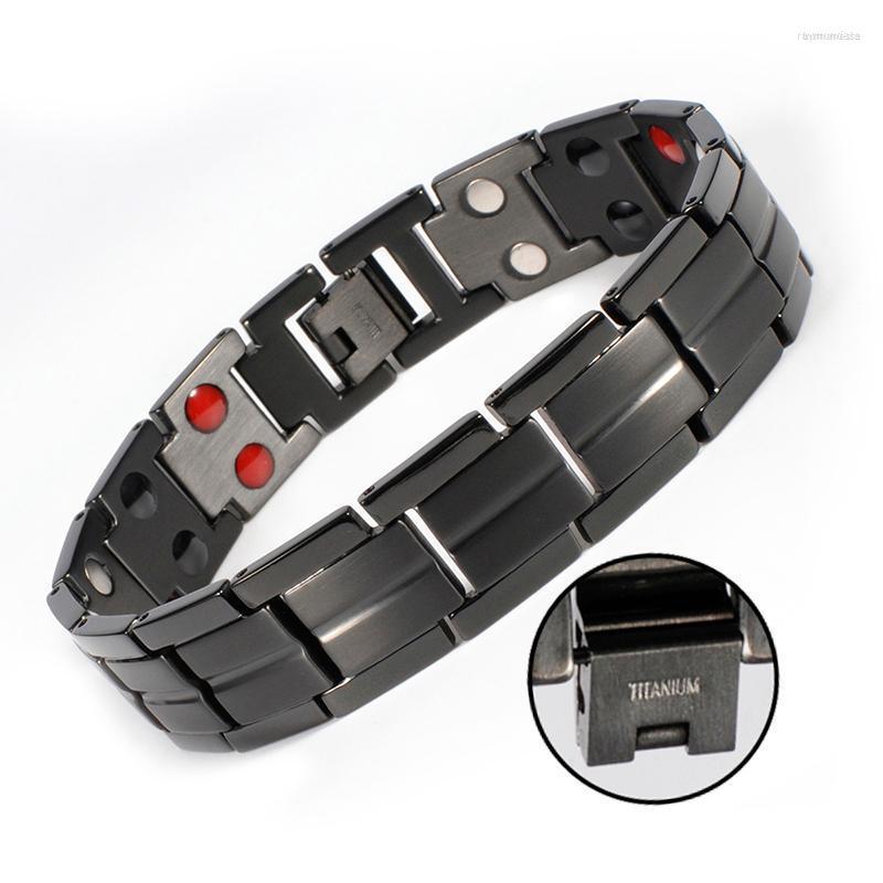Link Bracelets Chain Black Titanium Magnetic Bracelet Mens Wristband 15mm Energy Health Germanium Benefits Male Raym22
Link Bracelets Chain Black Titanium Magnetic Bracelet Mens Wristband 15mm Energy Health Germanium Benefits Male Raym22