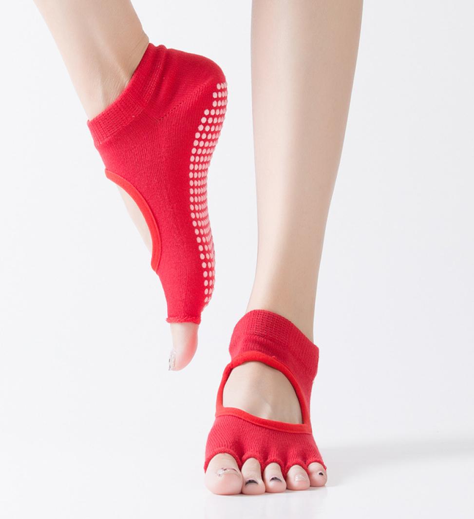Women Yoga Backless Five Toe Antislip Ankle Grip Socks Dots Pilates Fitness Gym Socks Ladies Sports Sock5469702, Red
Women Yoga Backless Five Toe Antislip Ankle Grip Socks Dots Pilates Fitness Gym Socks Ladies Sports Sock5469702, Red