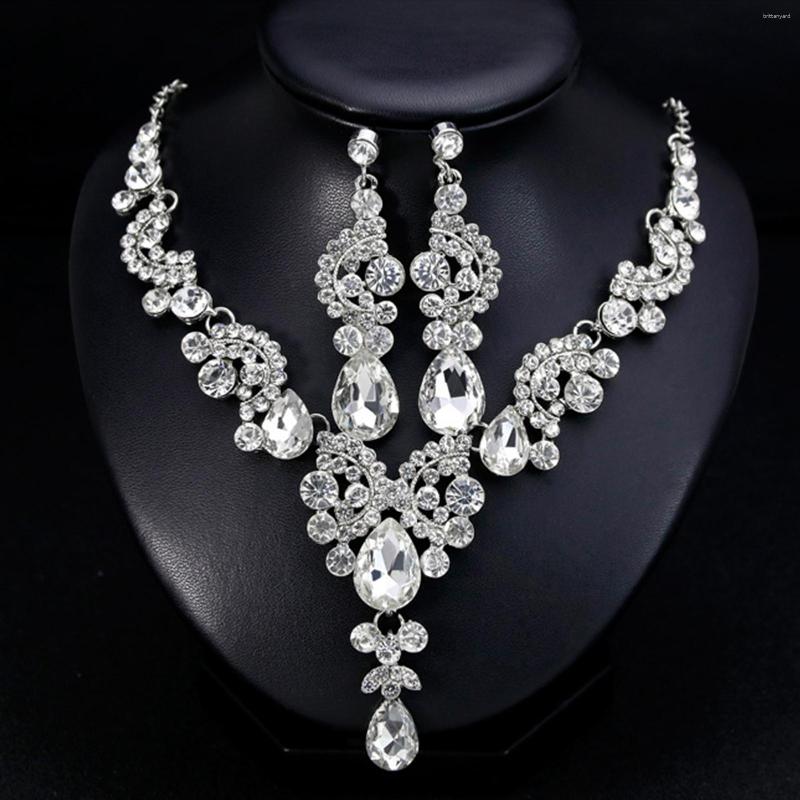 Necklace Earrings Set Fashion Wedding Faux Crystal Rhinestone Decor Jewelry Gift For Women Exquisite Accessory 2023, Picture shown
Necklace Earrings Set Fashion Wedding Faux Crystal Rhinestone Decor Jewelry Gift For Women Exquisite Accessory 2023, Picture shown