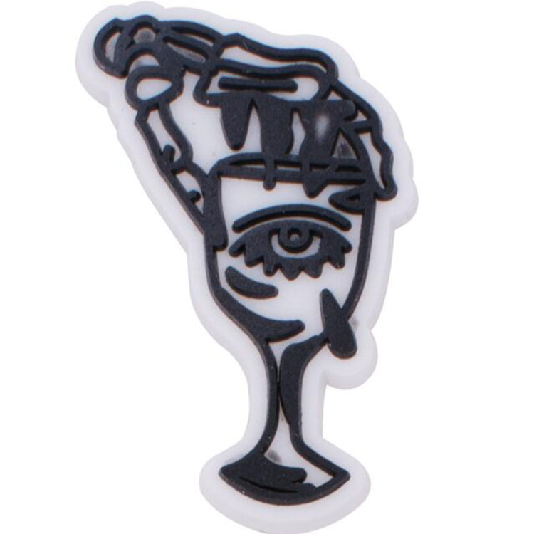 black halloween party clog shoe charms garden shoecharmss buckle fashion shoe accessories wristband decoration gift