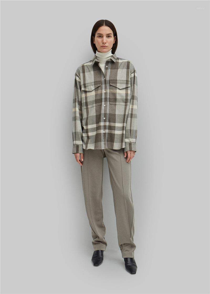 Women's Jackets Women's Jacket Plaid Loose Polo Collar Single Breasted Fashion Shirt Coat Casual Spring 2023, Dark grey
Women's Jackets Women's Jacket Plaid Loose Polo Collar Single Breasted Fashion Shirt Coat Casual Spring 2023, Dark grey