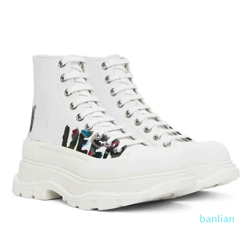 Designer Brand Tread Slick Boot Canvas Couple Platform Sneakers Shoes White Black Nappa Lace-up Boots Rubber Tread Sole Comfort Walking
Designer Brand Tread Slick Boot Canvas Couple Platform Sneakers Shoes White Black Nappa Lace-up Boots Rubber Tread Sole Comfort Walking