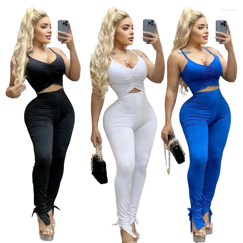 Women' Two Piece Pants Ladies Solid Color Sleeveless Micro-pleated Suspender T-shirt With High Waist Commuter Spring City Sweet Wild Suit, Black
Women' Two Piece Pants Ladies Solid Color Sleeveless Micro-pleated Suspender T-shirt With High Waist Commuter Spring City Sweet Wild Suit, Black
