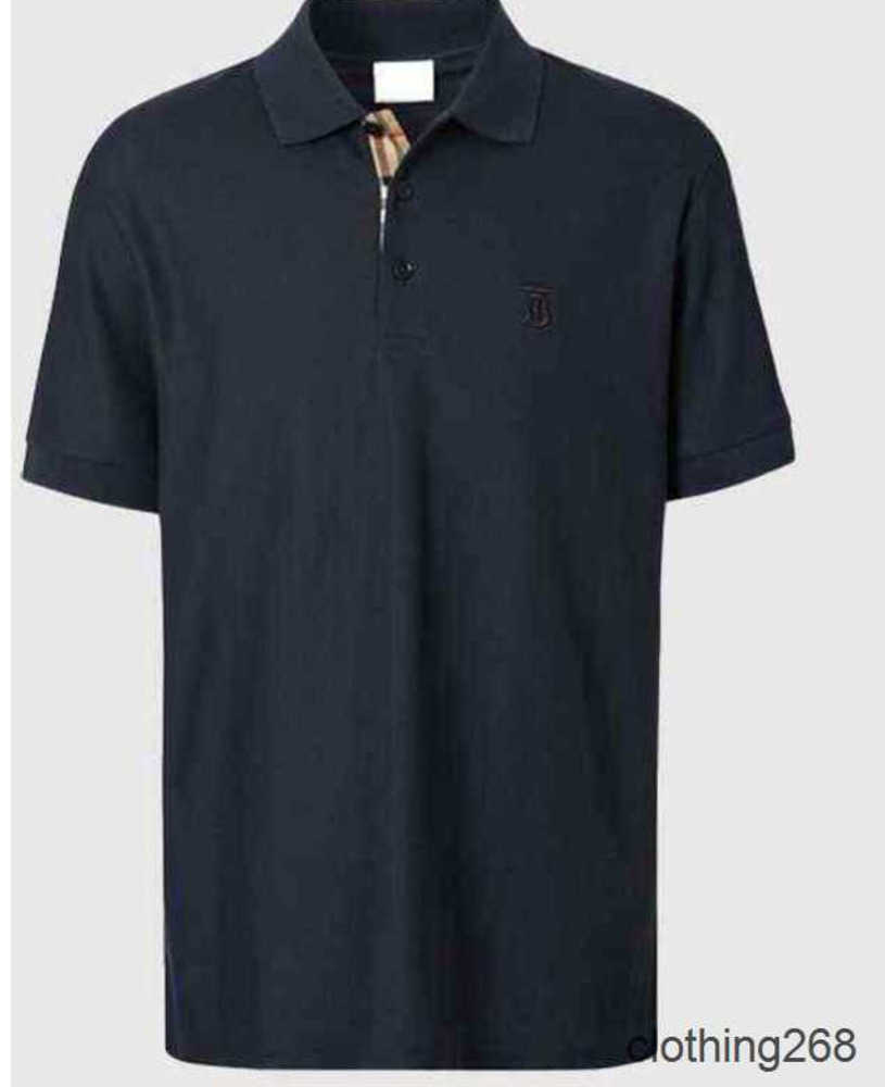 Mens T-Shirts station designer Bajia casual polo shirt mens classic solid color TB letter summer B short burberrys2 Burberrys D761