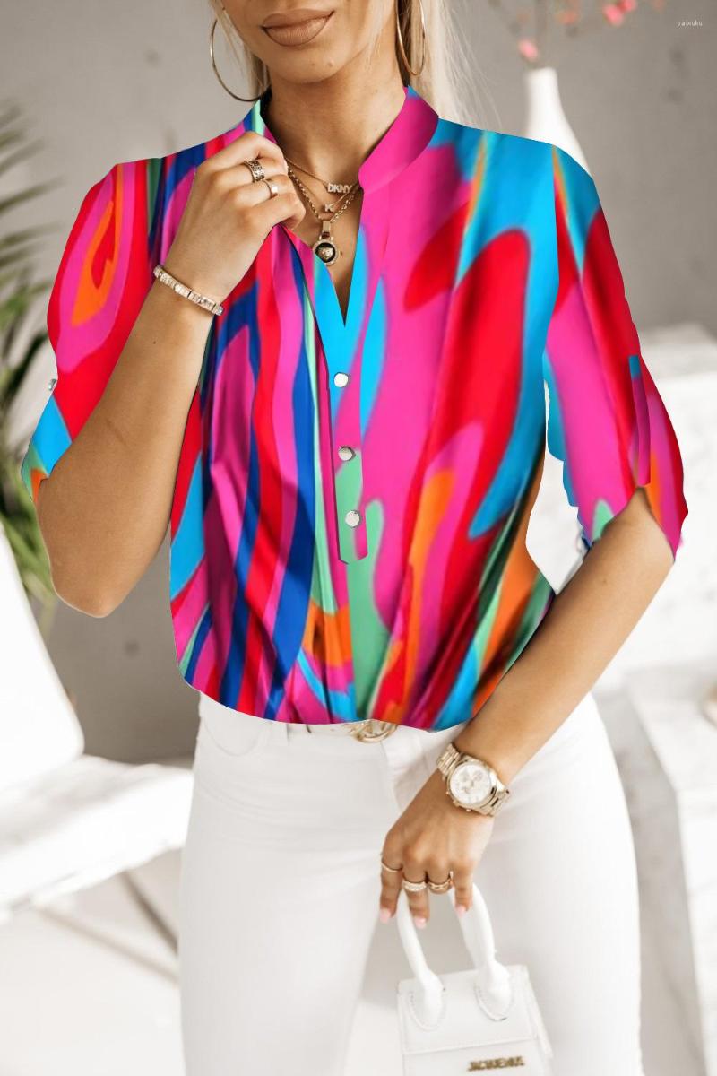 Women's Blouses Spring Summer V-neck Long Sleeve Shirts For Women 2023 Office Elegant Button Slim Top Femme Casual Print Shirt Blouse, Orange
Women's Blouses Spring Summer V-neck Long Sleeve Shirts For Women 2023 Office Elegant Button Slim Top Femme Casual Print Shirt Blouse, Orange