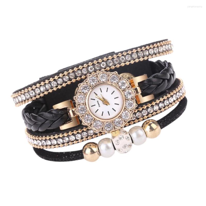 Wristwatches Luxury Gold Leather Watches For Women Pearls Dress Creative Casual Bracelet Wristwatch Clock Gift Relogio Feminino, Pink
Wristwatches Luxury Gold Leather Watches For Women Pearls Dress Creative Casual Bracelet Wristwatch Clock Gift Relogio Feminino, Pink
