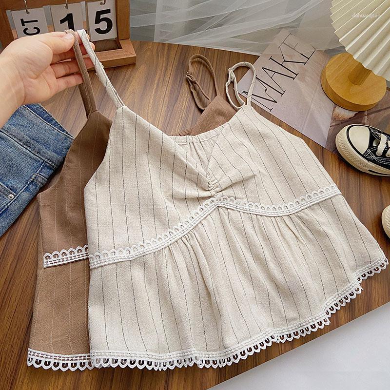 Women's Tanks Spaghetti Strap Camis Women Summer Casual Striped V-neck Lace Spliced Femme Corset Crop Tank Tops Korean Fashion Camisoles, Khaki
Women's Tanks Spaghetti Strap Camis Women Summer Casual Striped V-neck Lace Spliced Femme Corset Crop Tank Tops Korean Fashion Camisoles, Khaki