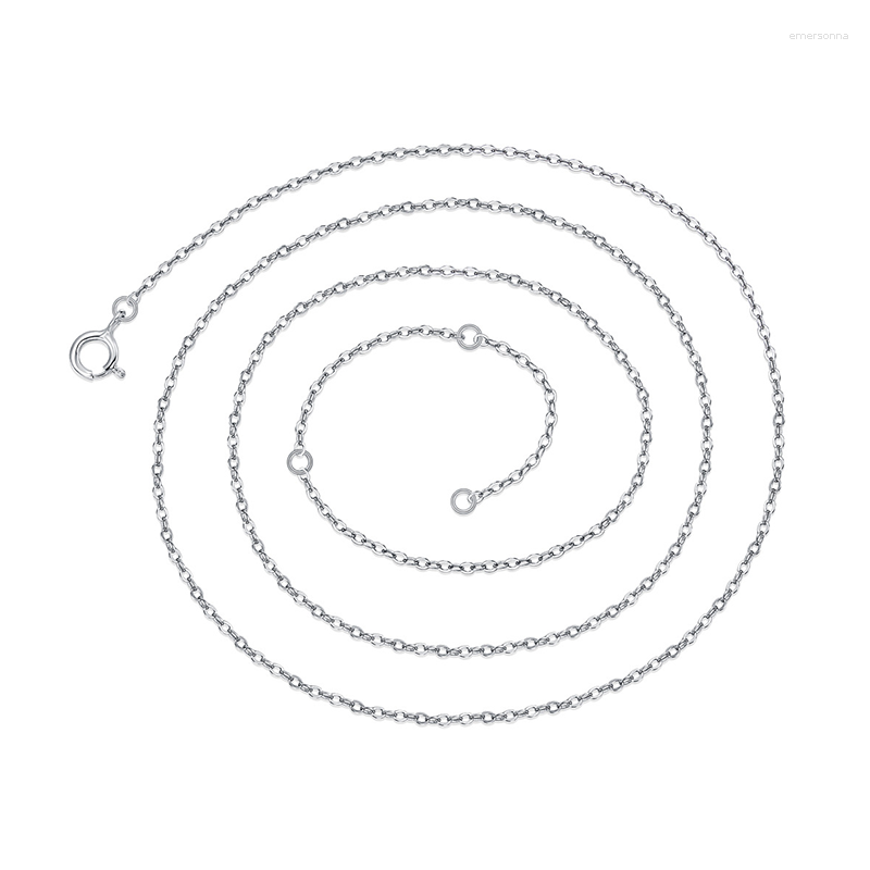 Chains 40-45cm Loose O Link 1.2mm Chain Genuine 925 Sterling Silver Necklace For Women 18k White Gold Plated Fine Jewelry Making Gift
Chains 40-45cm Loose O Link 1.2mm Chain Genuine 925 Sterling Silver Necklace For Women 18k White Gold Plated Fine Jewelry Making Gift