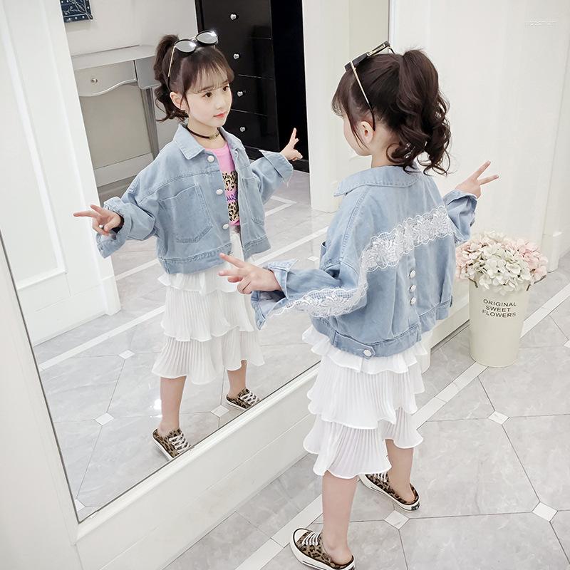 Jackets Girl's Jeans Jacket 2023 Spring Autumn Toddler Kids Lace Embroidery Cowboy Children's Denim Coat Outerwear Clothes, Sky blue
Jackets Girl's Jeans Jacket 2023 Spring Autumn Toddler Kids Lace Embroidery Cowboy Children's Denim Coat Outerwear Clothes, Sky blue