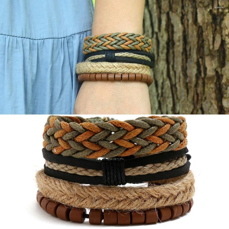 Charm Bracelets Vintage Fashion Leather For Men Multi-layer Retro Classic Braided Rope Chain Jewelry Gifts
Charm Bracelets Vintage Fashion Leather For Men Multi-layer Retro Classic Braided Rope Chain Jewelry Gifts