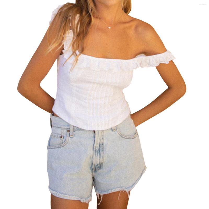 Women's Tanks Women Short Vest Tops Sleeveless Square Neck Ruffle Solid Color Casual Party Street Summer, White
Women's Tanks Women Short Vest Tops Sleeveless Square Neck Ruffle Solid Color Casual Party Street Summer, White