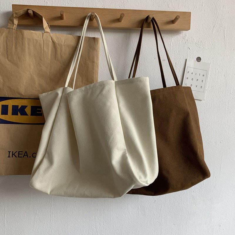 Evening Bags Canvas Shoulder Bag Large Capacity Grocery Totes Simple Solid Color Designer Handbag Reusable Shopper Eco Shopping, Beige
Evening Bags Canvas Shoulder Bag Large Capacity Grocery Totes Simple Solid Color Designer Handbag Reusable Shopper Eco Shopping, Beige