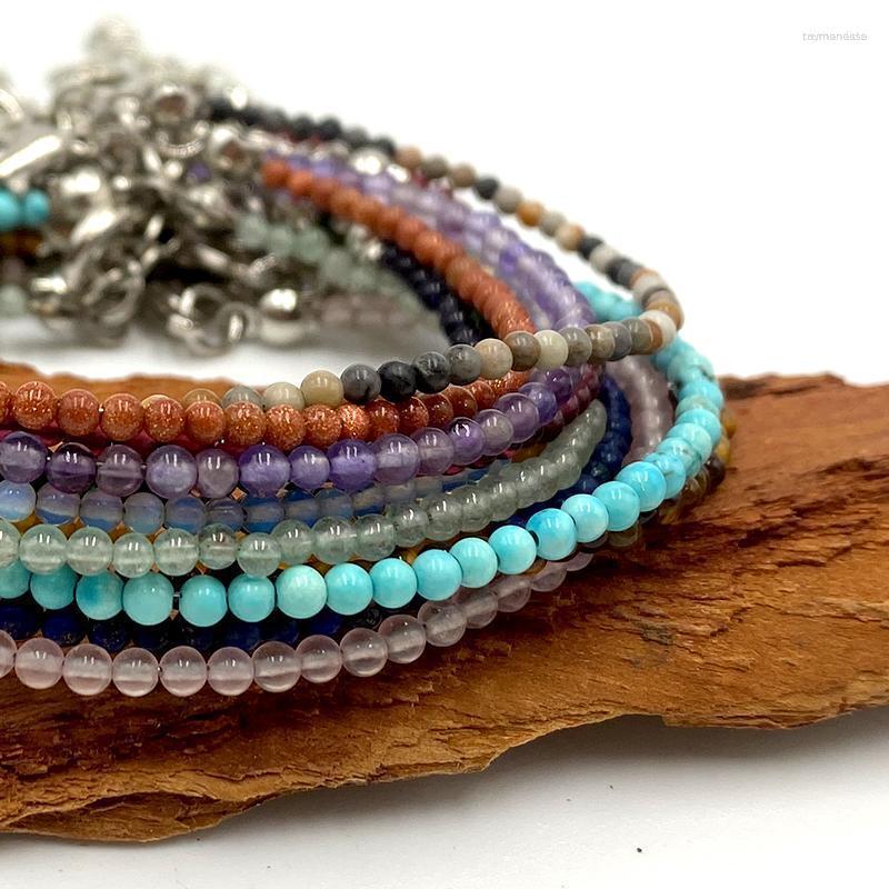 Link Bracelets Chain Natural Stone Crystal Handmade 2MM Round Bead Bracelet For Women Chakras Bohemia Super Fine Superimposed GiftLink
Link Bracelets Chain Natural Stone Crystal Handmade 2MM Round Bead Bracelet For Women Chakras Bohemia Super Fine Superimposed GiftLink