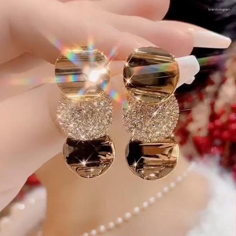 Stud Earrings Fashion Gold Silver Color Metal Round Long Drop Vintage Big Geometric Pendant Luxury Shiny For Women
Stud Earrings Fashion Gold Silver Color Metal Round Long Drop Vintage Big Geometric Pendant Luxury Shiny For Women