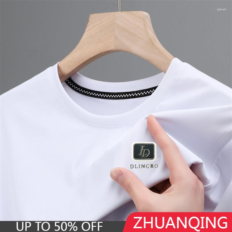 Men's T Shirts Men Fashion Clothes 2023 Trend Embroidery Summer Breathable Ice Silk T-shirt Ropa Hombre Short Sleeve Tee, Blue
Men's T Shirts Men Fashion Clothes 2023 Trend Embroidery Summer Breathable Ice Silk T-shirt Ropa Hombre Short Sleeve Tee, Blue