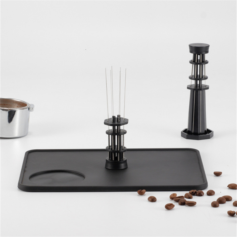 Coffee Art Needles Tamper Stainless Steel Espresso Powder Stirrer Distributor Leveler WDT Tools Cafe Stirring barista accessories 230620