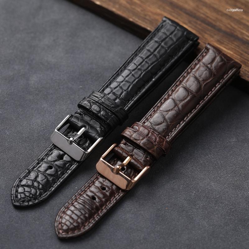 Watch Bands Handmade American Crocodile Leather Watchband Garden Pattern 18 19 20 21 22MM Black Brown Men's Bracelet Vintage Style Men
Watch Bands Handmade American Crocodile Leather Watchband Garden Pattern 18 19 20 21 22MM Black Brown Men's Bracelet Vintage Style Men