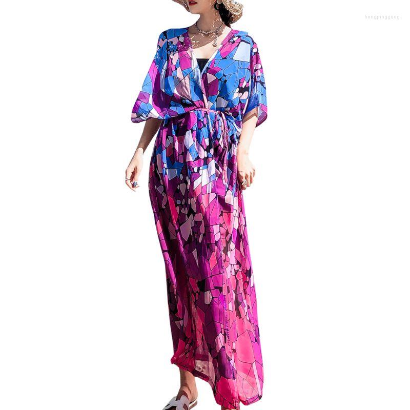 Women's Swimwear Womens Summer Chiffon Bikini Cover-Ups Open Front Maxi Dress Kimono Cardigan Colored Geometric Marble Textured Printed, Purple
Women's Swimwear Womens Summer Chiffon Bikini Cover-Ups Open Front Maxi Dress Kimono Cardigan Colored Geometric Marble Textured Printed, Purple