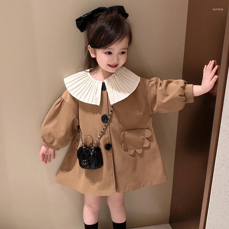 Coat Girls 2023 Spring Autumn Preppy Style Fashion Doll Collar Cute Khaki Dress England All-match Clothes
Coat Girls 2023 Spring Autumn Preppy Style Fashion Doll Collar Cute Khaki Dress England All-match Clothes