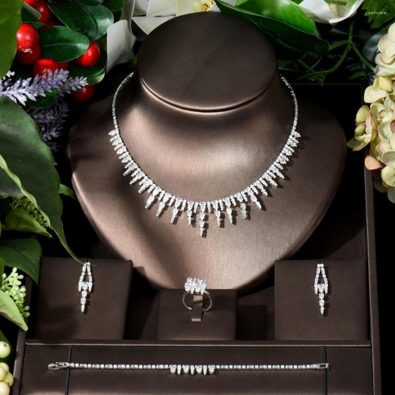 Necklace Earrings Set Fashion Beauty Nigeria CZ Crystal Wedding Bridal For Accessories Geometric Earring Sets N-414, Picture shown
Necklace Earrings Set Fashion Beauty Nigeria CZ Crystal Wedding Bridal For Accessories Geometric Earring Sets N-414, Picture shown