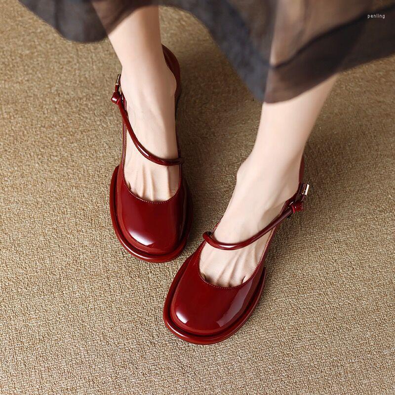 Dress Shoes Vintage Mary Jane Women's Spring Red High Heels Thick Wedding Shallow Mouth Small Leather X-J13, Black
Dress Shoes Vintage Mary Jane Women's Spring Red High Heels Thick Wedding Shallow Mouth Small Leather X-J13, Black