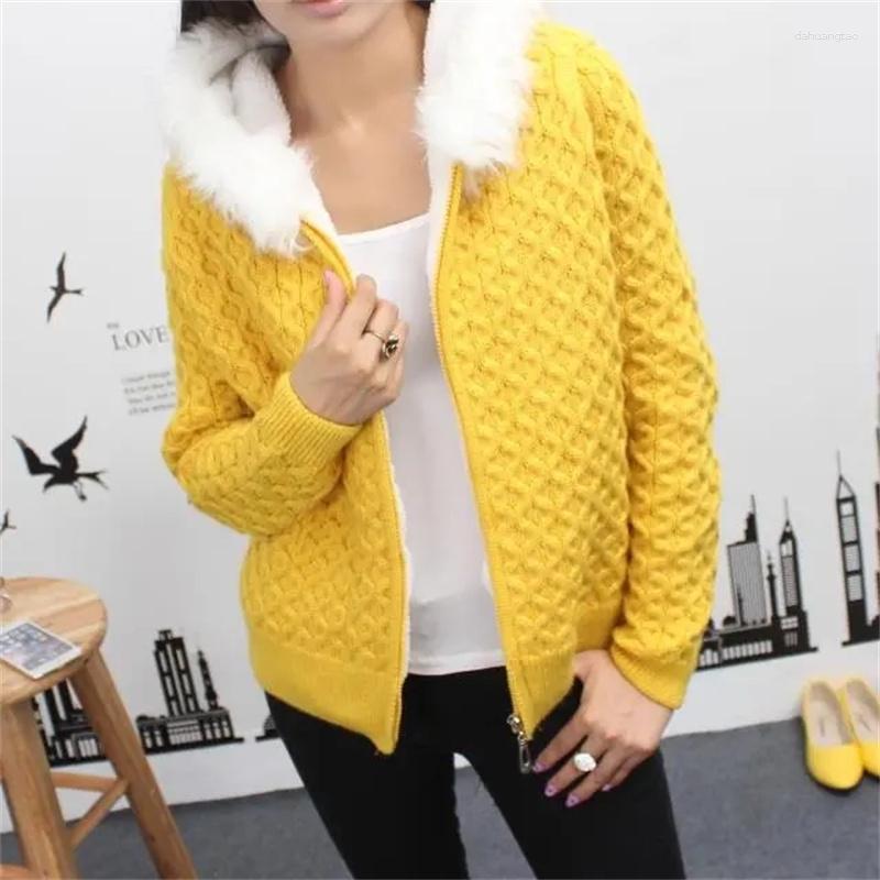 Women's Knits Women's Knitting Cardigan Sweater Autumn Winter Add Velvet Lining Coat Female Zipper Ladies Short Tops 4XL, Wine red
Women's Knits Women's Knitting Cardigan Sweater Autumn Winter Add Velvet Lining Coat Female Zipper Ladies Short Tops 4XL, Wine red