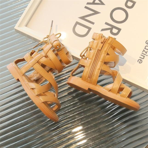 New girls' summer high tube open toe Roman Shoes Children's Dry and comfortable fashion sandals, Beige white
New girls' summer high tube open toe Roman Shoes Children's Dry and comfortable fashion sandals, Beige white
