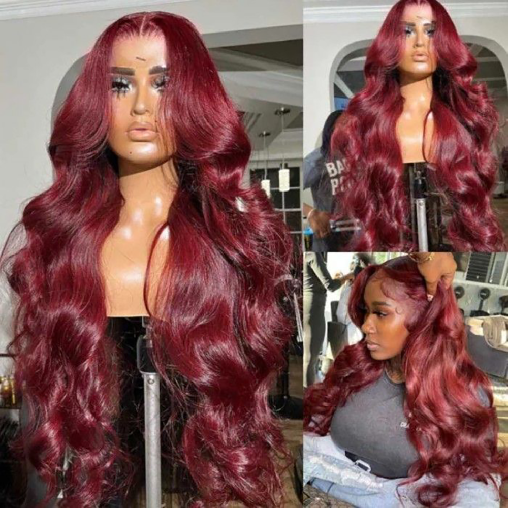 30 32 Inch Bone Straight Lace Front Wig 13x4 Hd Lace Frontal Wig Brazilian Colored Human Hair Wigs for Black Women, Burgundy
30 32 Inch Bone Straight Lace Front Wig 13x4 Hd Lace Frontal Wig Brazilian Colored Human Hair Wigs for Black Women, Burgundy
