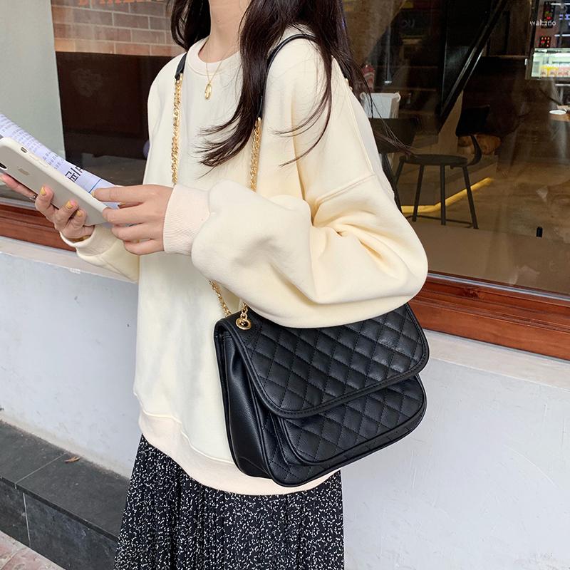 Evening Bags Soft Leather Texture Lingge Chain Bag 2023 Autumn Winter Women's Versatile Fashion Single Shoulder Ins Large, Black large size
Evening Bags Soft Leather Texture Lingge Chain Bag 2023 Autumn Winter Women's Versatile Fashion Single Shoulder Ins Large, Black large size