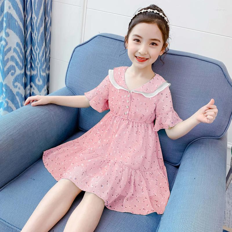Girl Dresses Girls Dress Summer 2023 Floral Chiffon Thin Dignified Princess Children's College Style Elegant Clothes 6 7 8 Years, Pink
Girl Dresses Girls Dress Summer 2023 Floral Chiffon Thin Dignified Princess Children's College Style Elegant Clothes 6 7 8 Years, Pink