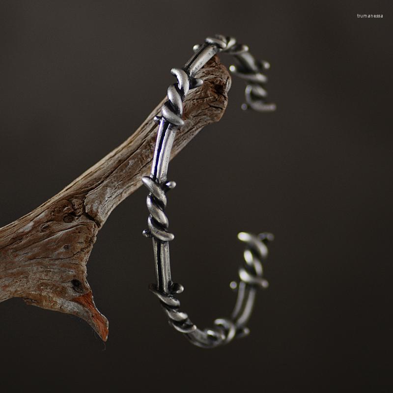 Bangle Men Open Cuff Twist Thorns Wire Pulsera Titanium Steel Geometric Bracelet Barbed Jewelry Viking Bangles Ss-164 Raym22
Bangle Men Open Cuff Twist Thorns Wire Pulsera Titanium Steel Geometric Bracelet Barbed Jewelry Viking Bangles Ss-164 Raym22
