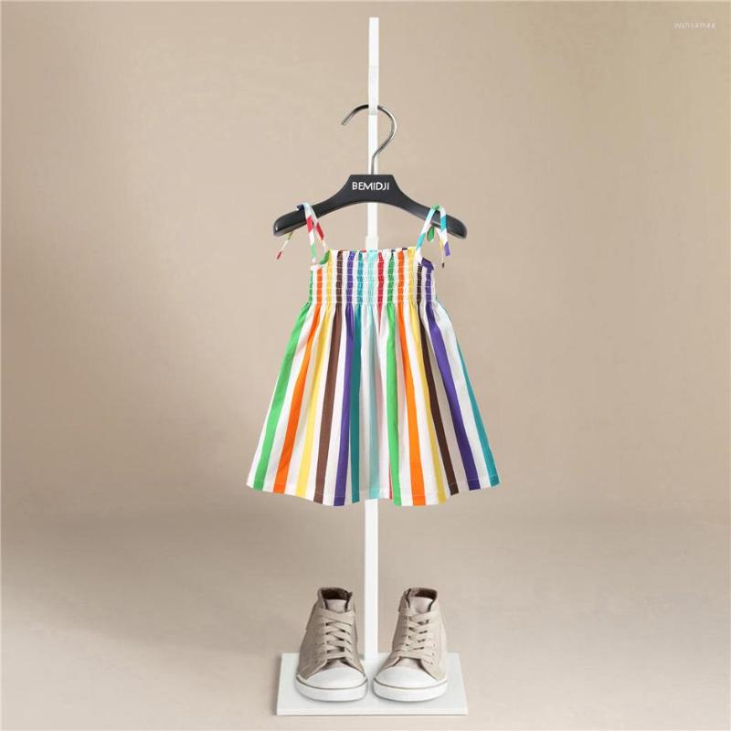Girl Dresses Girls Summer Dress Toddler Child Baby Striped Color Printing Suspender Sleeveless Princess Children Clothes, Multi
Girl Dresses Girls Summer Dress Toddler Child Baby Striped Color Printing Suspender Sleeveless Princess Children Clothes, Multi