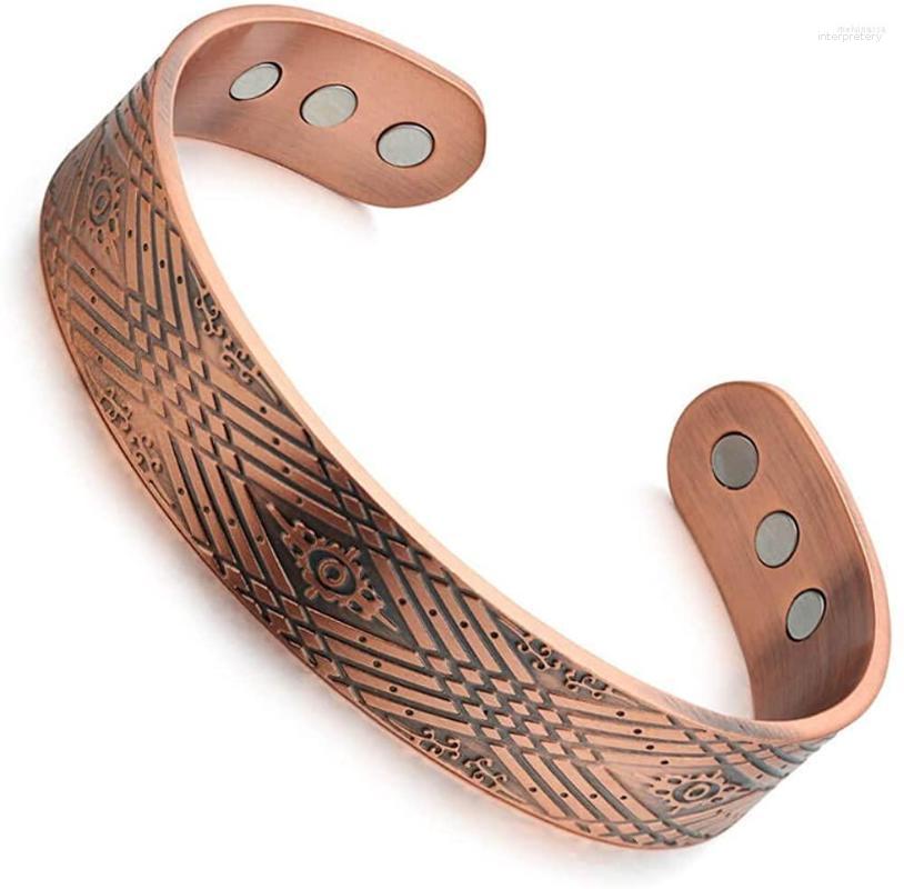 Bangle Wollet Red Copper Men's Magnetic Bracelet European And American Retro Style For Men
Bangle Wollet Red Copper Men's Magnetic Bracelet European And American Retro Style For Men