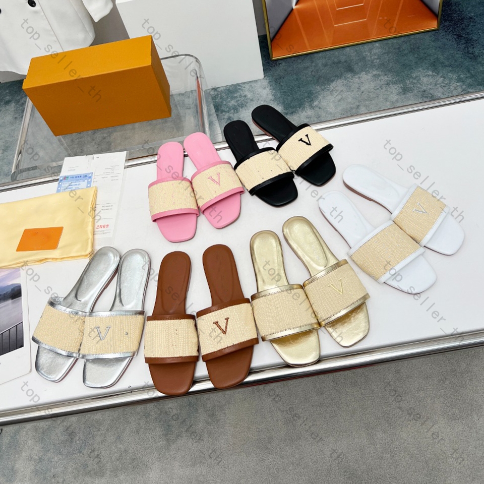 Revival Flat Mule Designer Sandal Women Straw Slippers Embroidered Slides Cotton Leather Sandals With Box
Revival Flat Mule Designer Sandal Women Straw Slippers Embroidered Slides Cotton Leather Sandals With Box